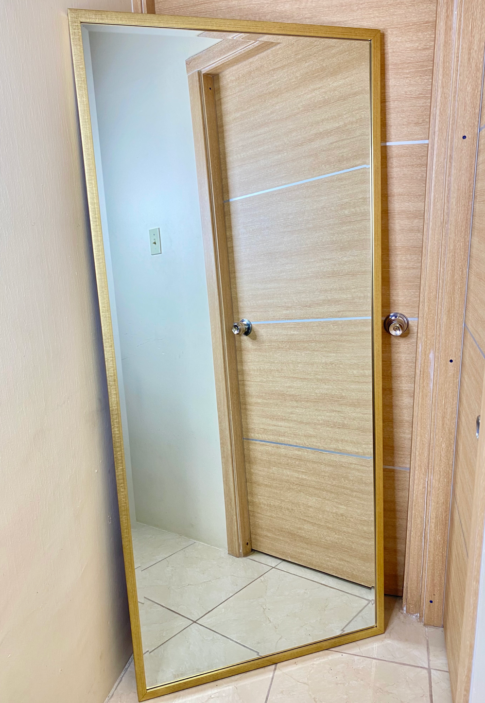 6ft Gold Frame Mirror